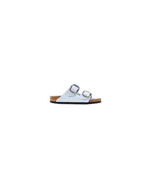 Birkenstock White Sliders