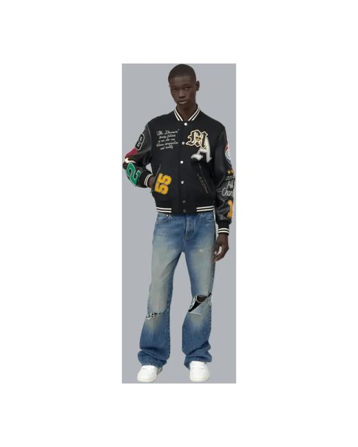 Amiri Varsity Patch Jacket in het Black voor heren