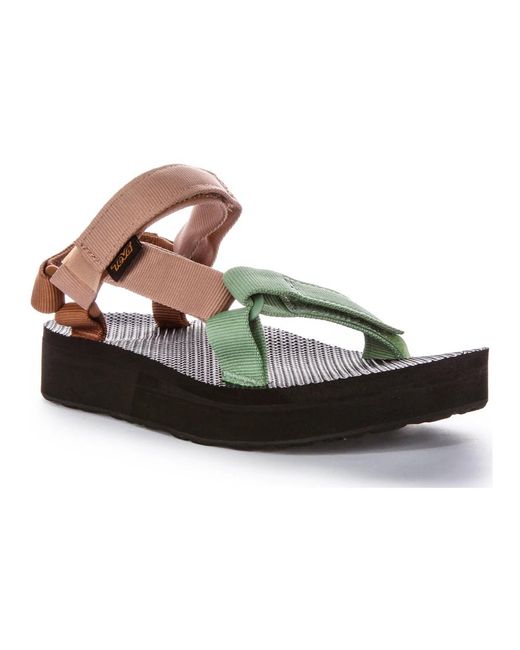 Teva Brown Flat Sandals