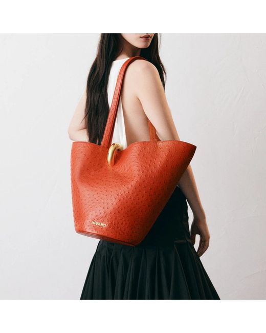 Jacquemus Rode Leren Pop Tas in het Red