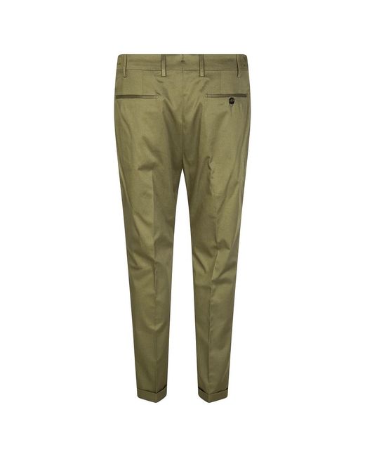BERWICK 1707 Green Slim-Fit Trousers for men