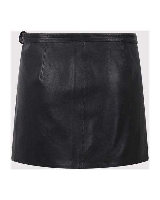 DIESEL Black Leather Skirts