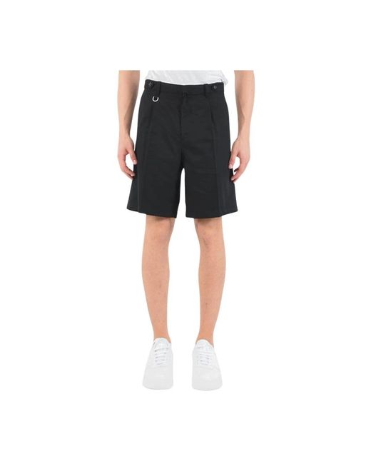 Paolo Pecora Black Casual Shorts for men