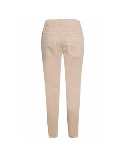MARC AUREL Natural Stilvolle Braune Chinos Für Damen