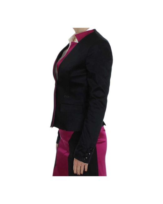 Exte Logo Detail Blazer Jacket in het Black