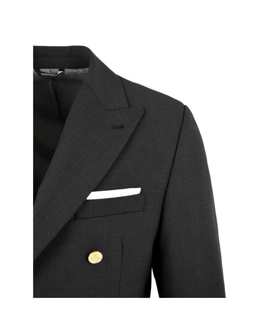 Daniele Alessandrini Black Blazers for men
