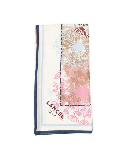 Lancel Pink Silk Scarves