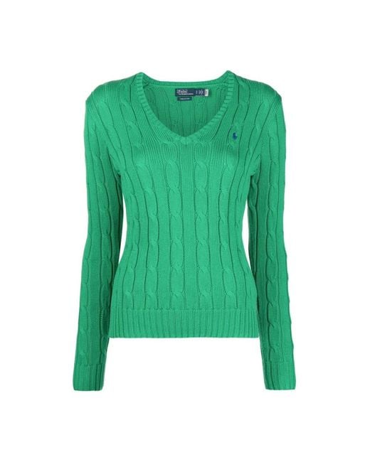V-Neck Knitwear Polo Ralph Lauren en coloris Green