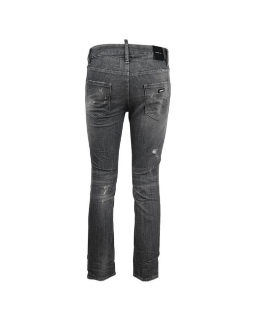 DSquared² Gray Slim-Fit Jeans