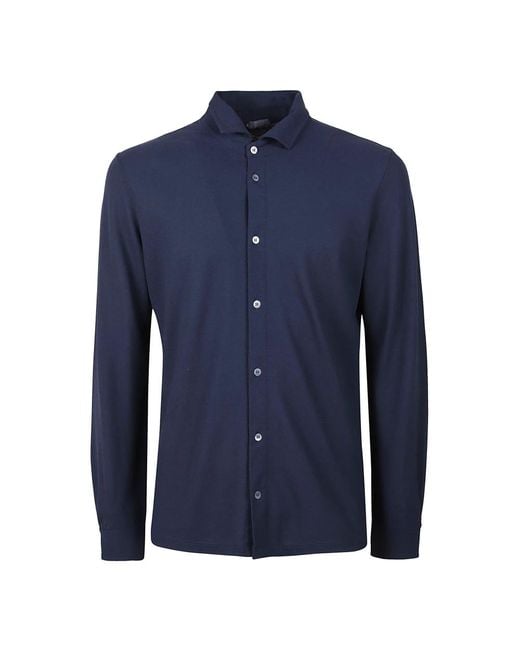 Zanone Blue Casual Shirts for men