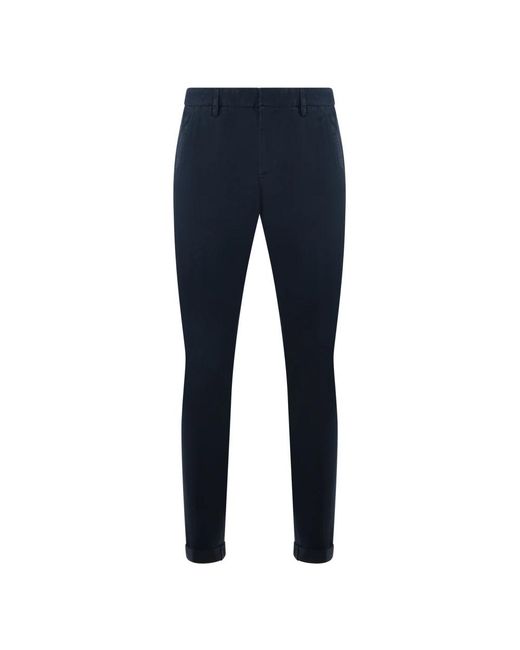 Dondup Blue Slim-Fit Trousers for men