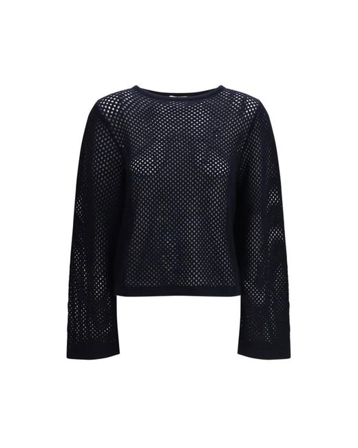 Allude Black Round-Neck Knitwear