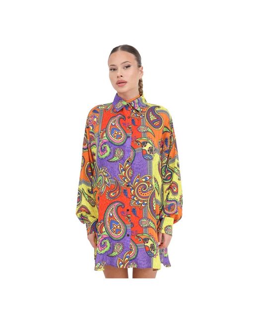 Camisa de mujer con estampado floral y botones 4giveness de color Multicolor