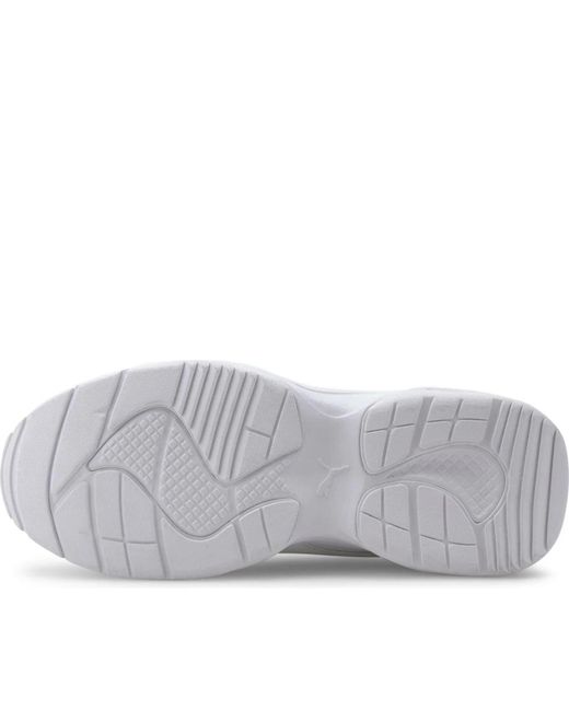 PUMA Gray Weiße freizeit-sneakers für frauen
