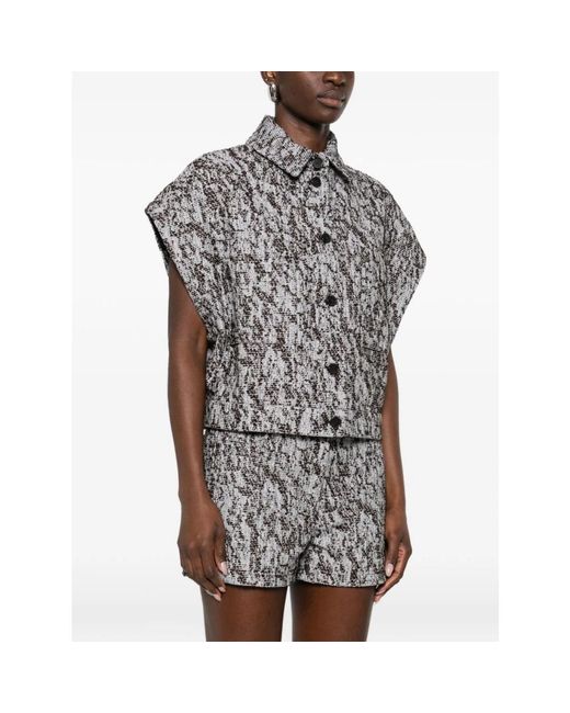 IRO Jassen ,Veelkleurig ,Shirt in het Metallic