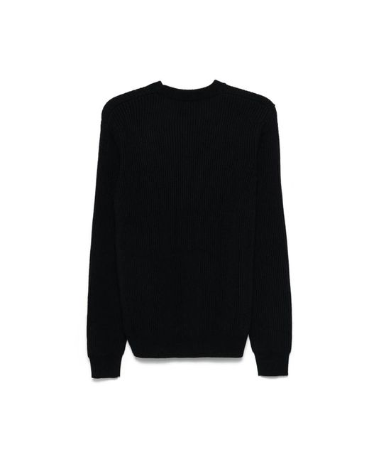 Roberto Collina Black Round-Neck Knitwear for men