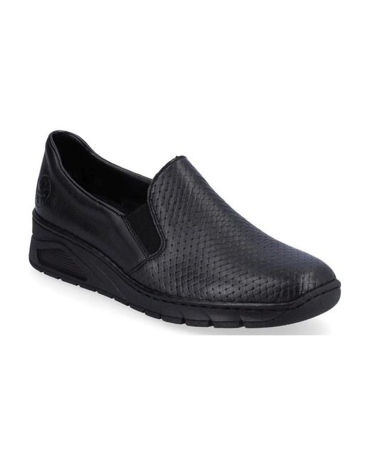 Rieker Black Loafers