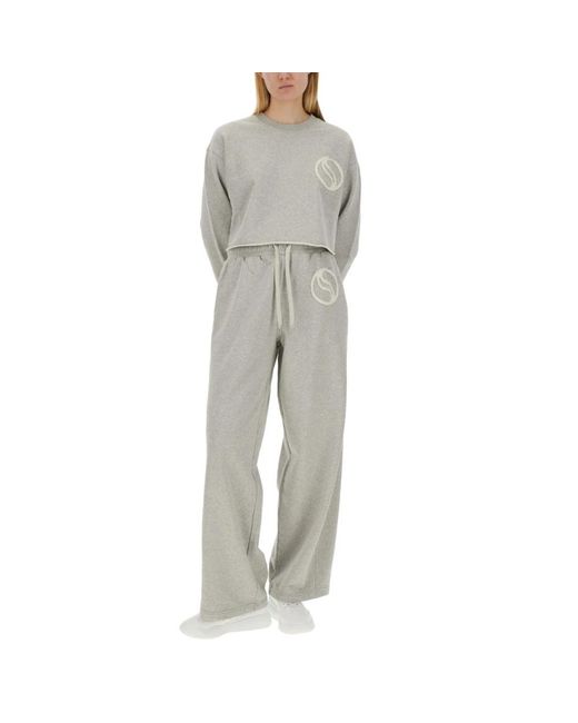 Stella McCartney Gray Wide Trousers