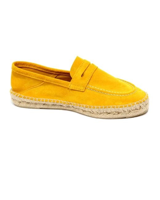 Manebí Yellow Wildleder Espadrilles Loafer Schuh