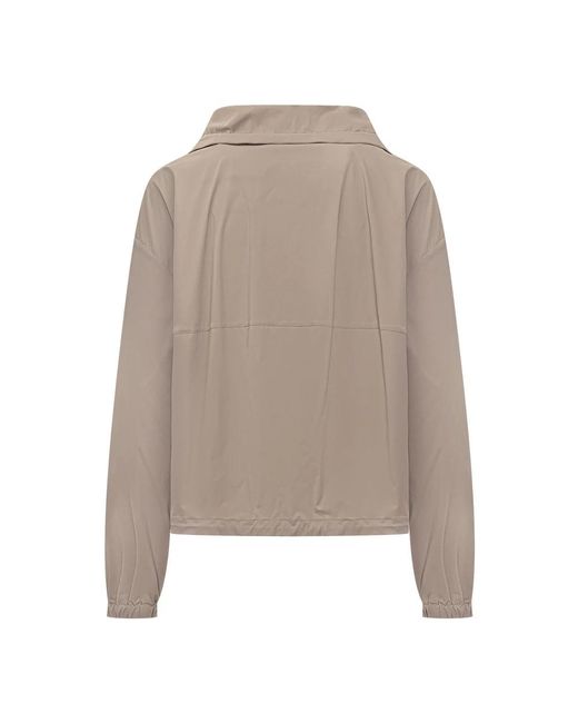 Herno Jassen ,Drawstring Hooded Jacket in het Gray