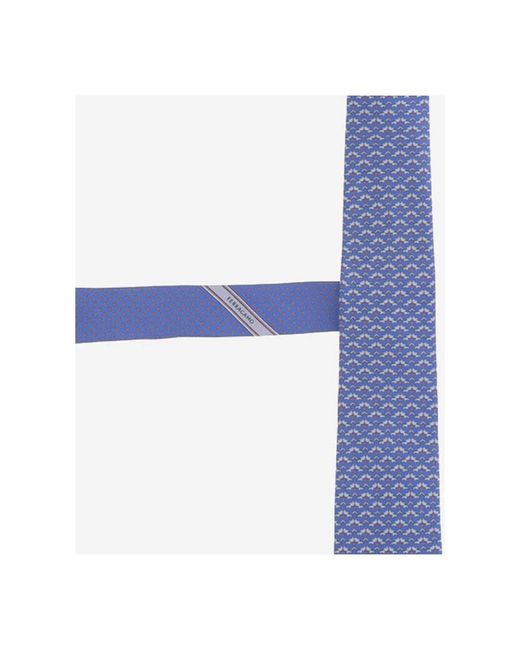 Ferragamo Blue Ties for men