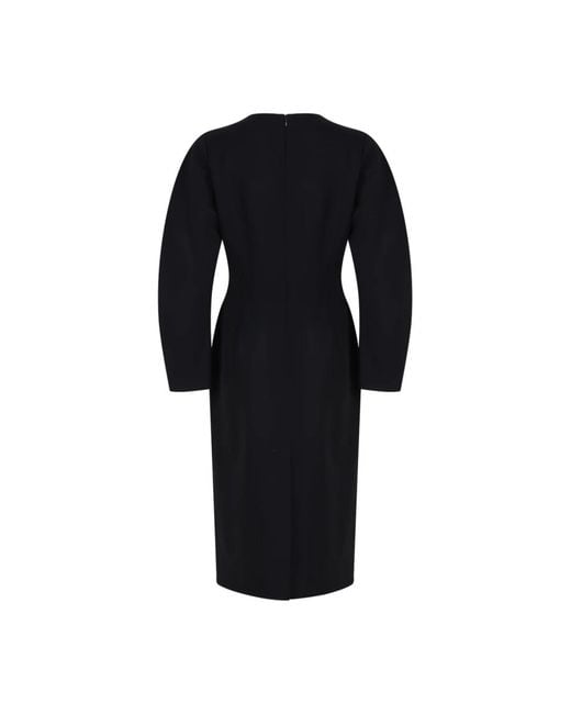 Midi Dresses P.A.R.O.S.H. de color Black