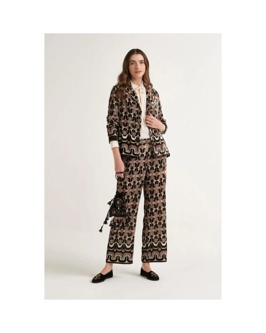 Maliparmi Collection Print Blazer in het Multicolor