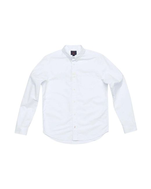 Blue De Gênes White Casual Shirts for men