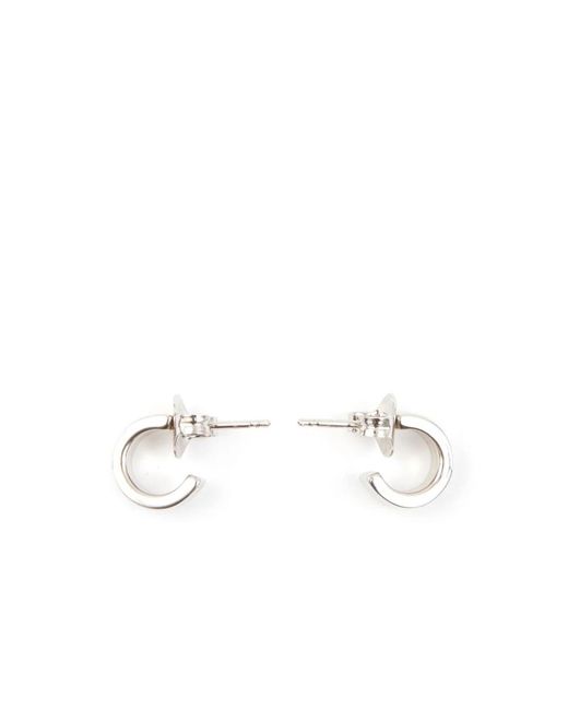MM6 by Maison Margiela White Earrings