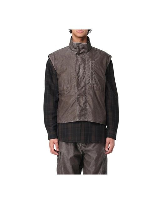 Our Legacy Jassen ,Bruin ,Bruine Blazer High Neck Vest in het Gray voor heren