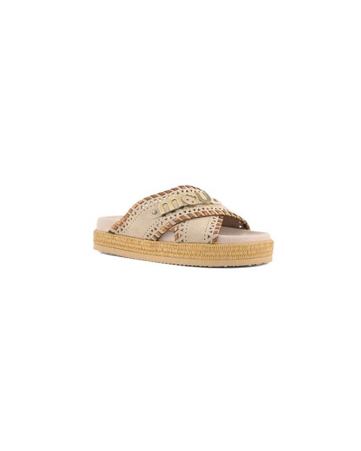 Sliders Mou en coloris Metallic