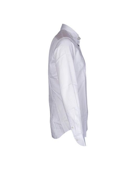 Xacus Overhemden ,Wit ,Katoen Twill Overhemd in het Blue voor heren