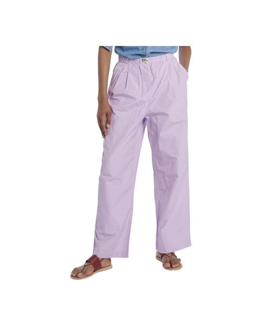 Bellerose Purple Straight Trousers