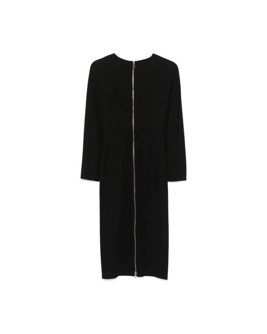 Semicouture Black Midi Dresses