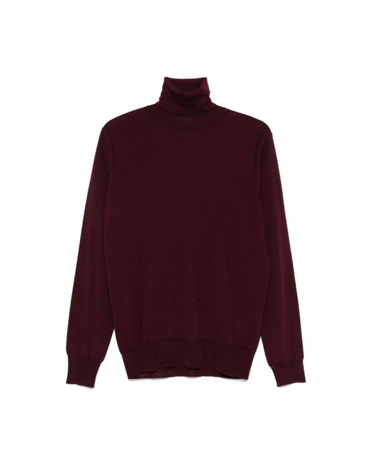 Paolo Pecora Turtlenecks in het Purple voor heren