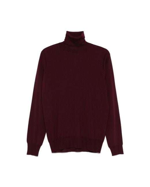 Paolo Pecora Turtlenecks in het Purple voor heren