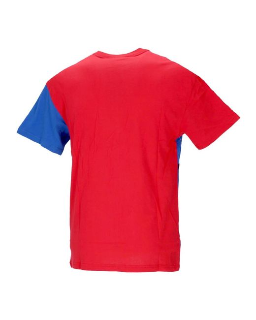 Mitchell & Ness Tops ,Rood ,Katoen Nba Play By Play Tee in het Red voor heren