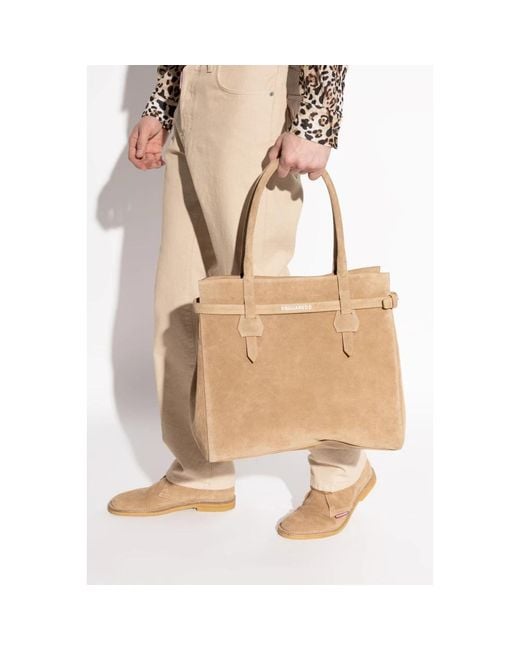Tote Bags di DSquared² in Natural da Uomo
