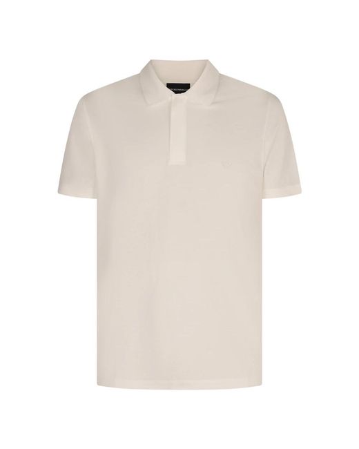 Emporio Armani White Polo Shirts for men