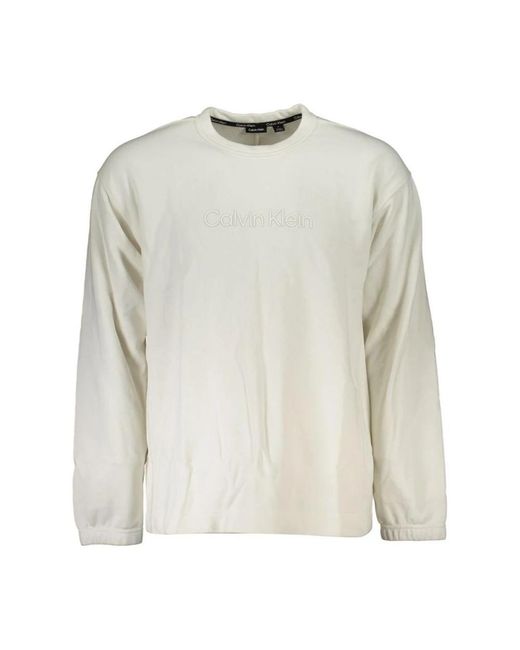 Calvin Klein White Long Sleeve T-Shirts for men