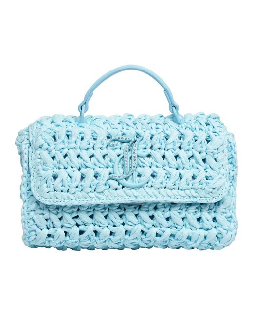 Juicy Couture Blue Jodie handtasche mit verstellbarem riemen