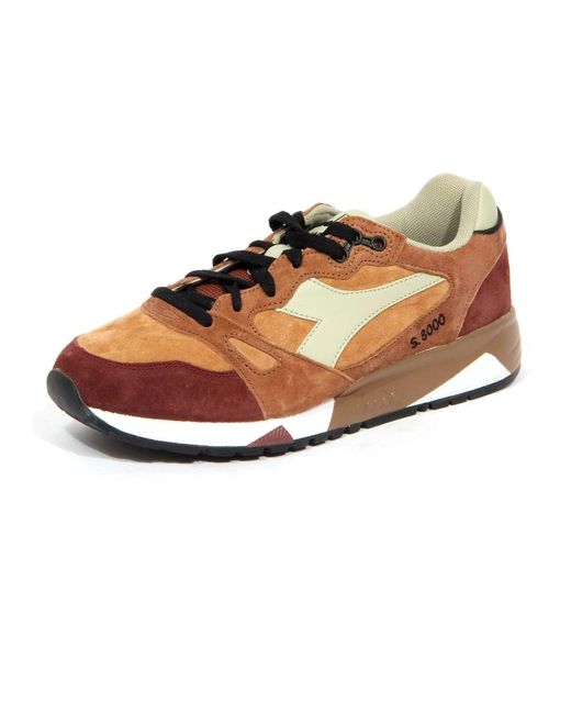 Diadora Brown Sneakers for men