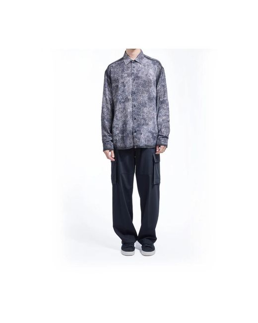 Just Cavalli Blue Casual Shirts for men