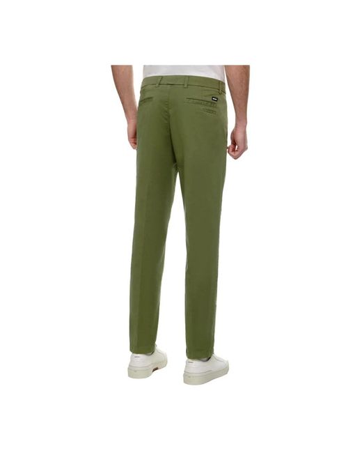 HUGO Broeken ,Groen ,Katoen Slim Fit Groene Chino Broek Kaito in het Green voor heren