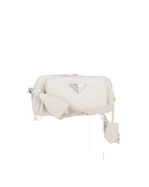 Prada White Shoulder Bags