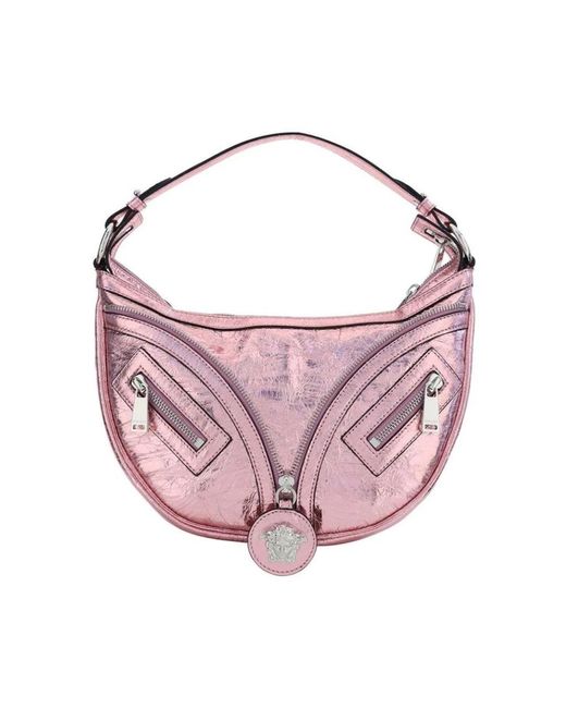 Handbags Versace de color Pink