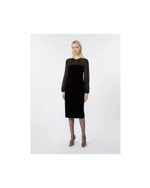 Max Mara Array Midi Jurk in het Black