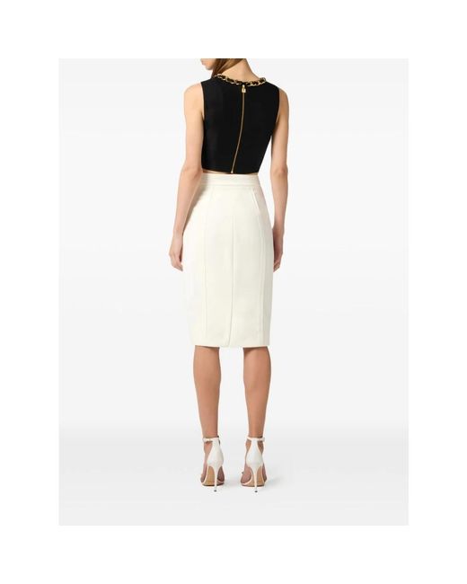 Elisabetta Franchi Black Sleeveless Tops