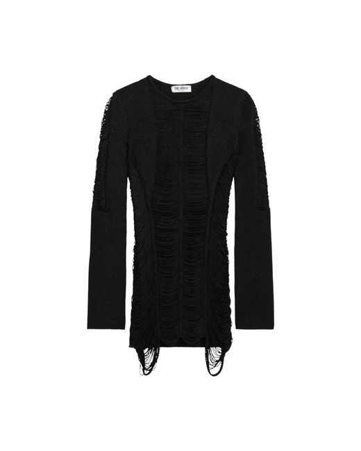 The Attico Black Round-Neck Knitwear