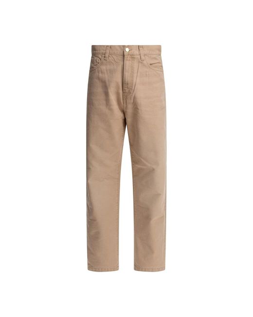 Carhartt Straight Jeans in het Natural voor heren